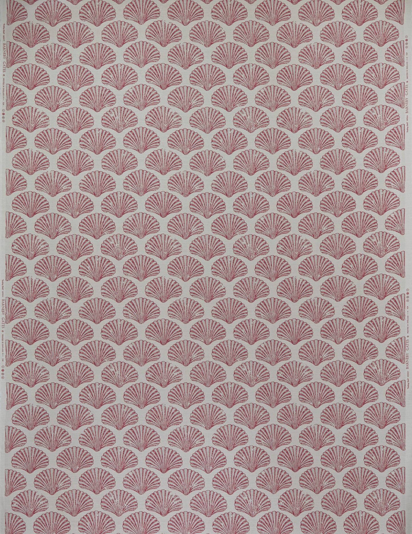 Scallop Shell Roman Blind | Made to Measure | Red