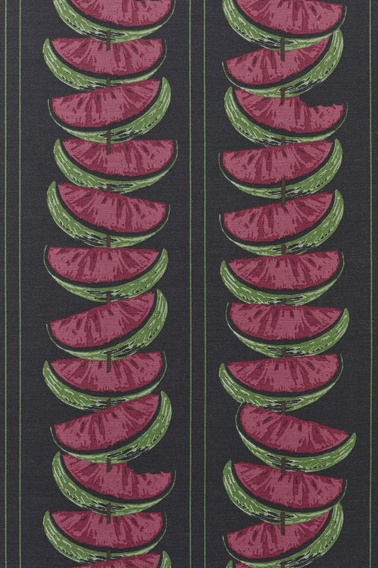 Watermelon Curtains | Made to Measure | Charcoal / Red