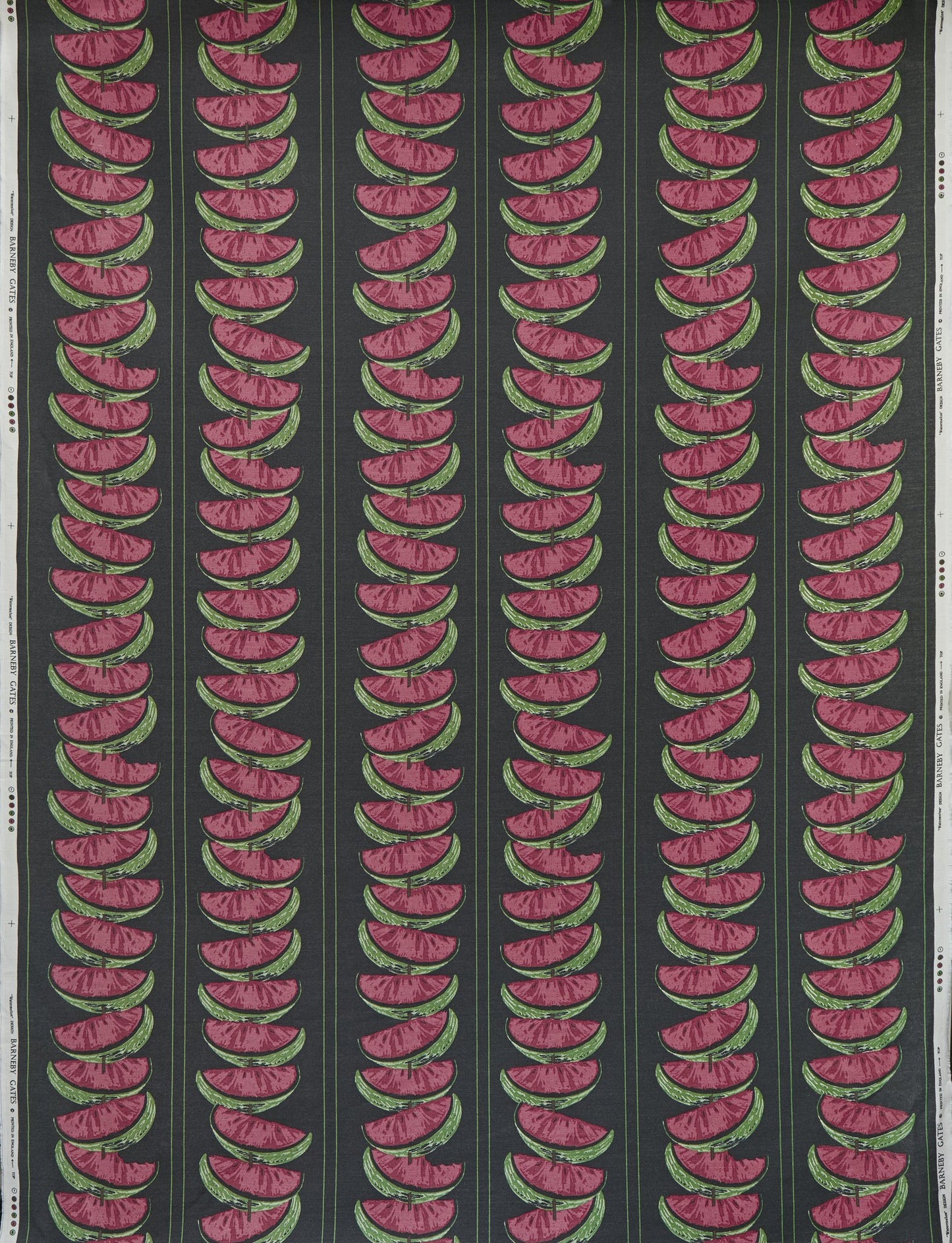 Watermelon Curtains | Made to Measure | Charcoal / Red